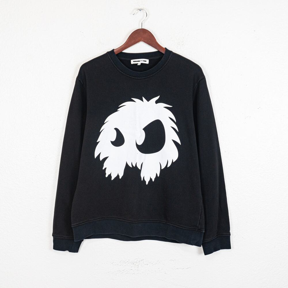 MCQ by Alexander Mcqueen Monster Sweatshirt in Black Cotton 2XL fit XL
